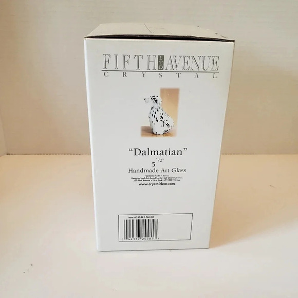 Fifth Avenue Crystal Dalmatian Dog Figurine,Handmade Art  Glass. - Picture 11 of 13